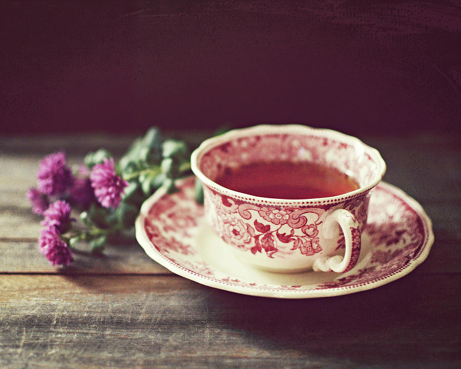 Tea and Flowers Photograph by Lupen Grainne