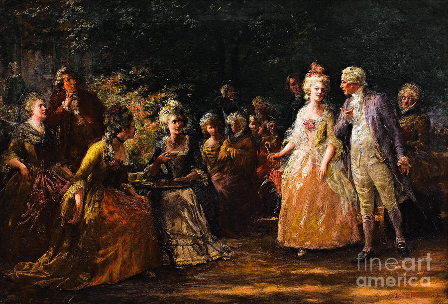 Tea in the Garden Painting by Peter Ogden