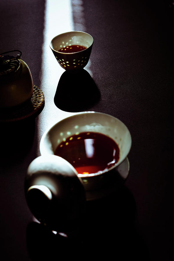 Tea In Traditional Cup china Photograph by Yijun Chen