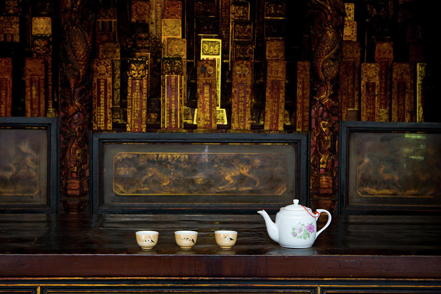 Tea Left For An Offering At A Buddhist Photograph by Design Pics / Matt Brandon