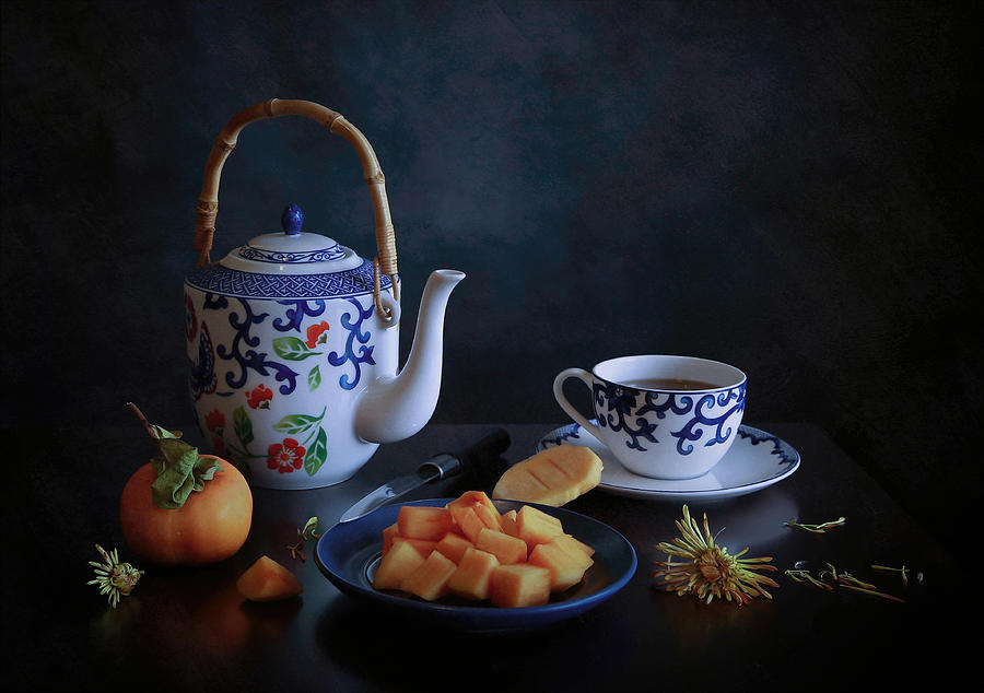 Fruit Photograph - Tea Party by Fangping Zhou