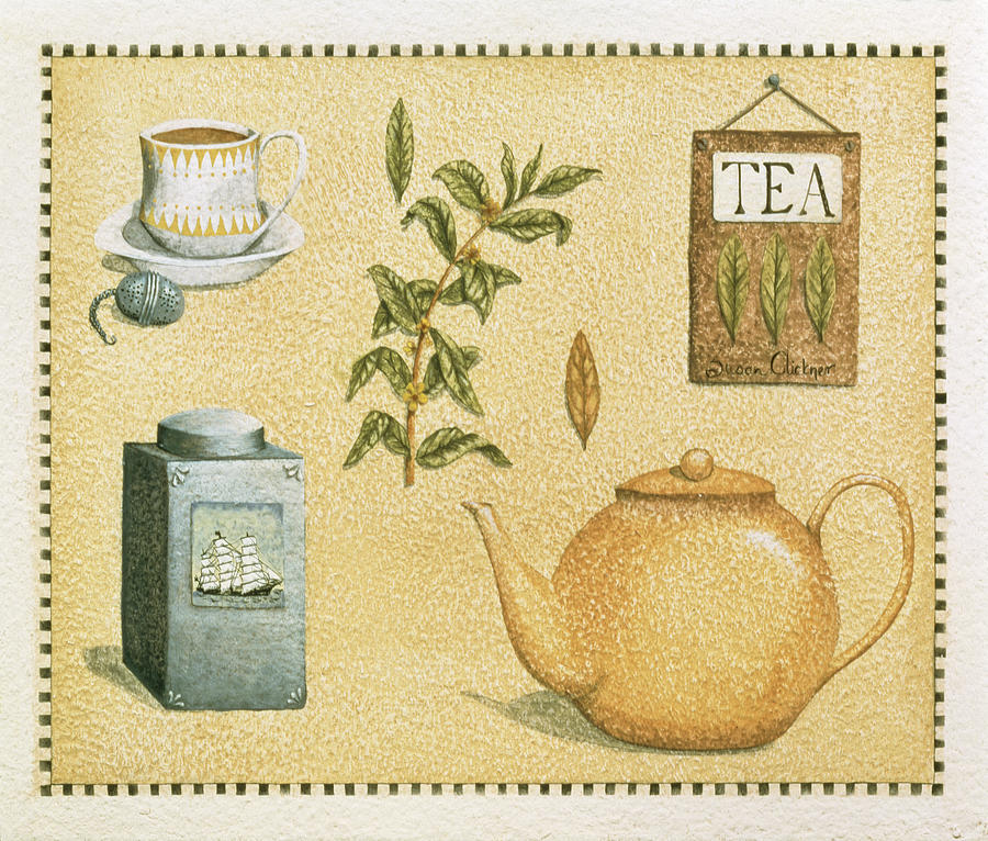 Tea Painting by Susan Clickner