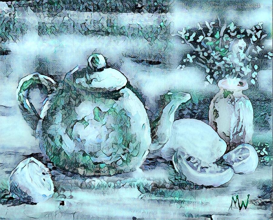 Tea time 4 Digital Art by Megan Walsh