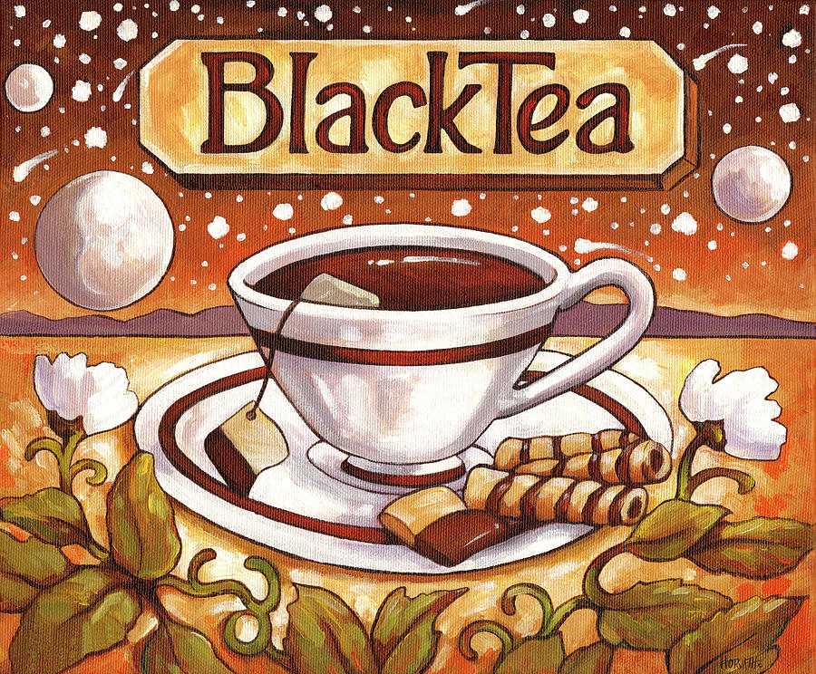 Tea Painting - Tea Time Black Tea by Cathy Horvath-buchanan