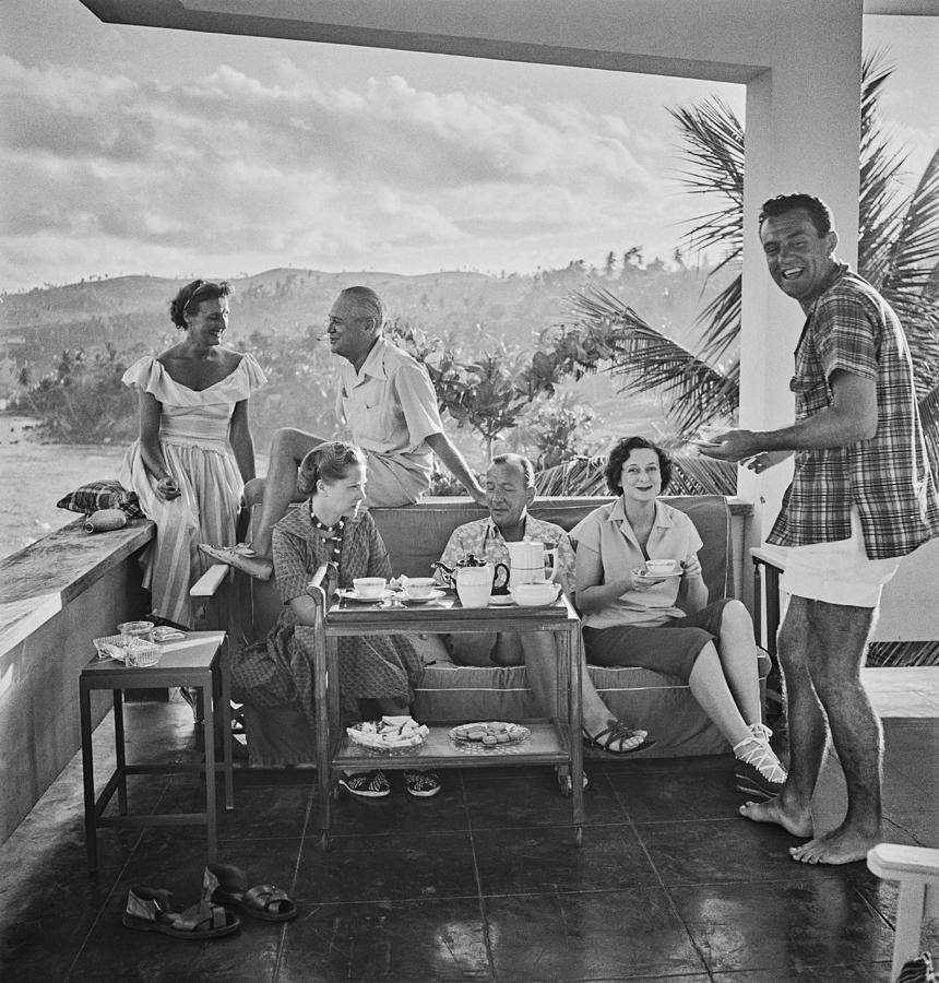 Tea Time In Jamaica Photograph by Slim Aarons