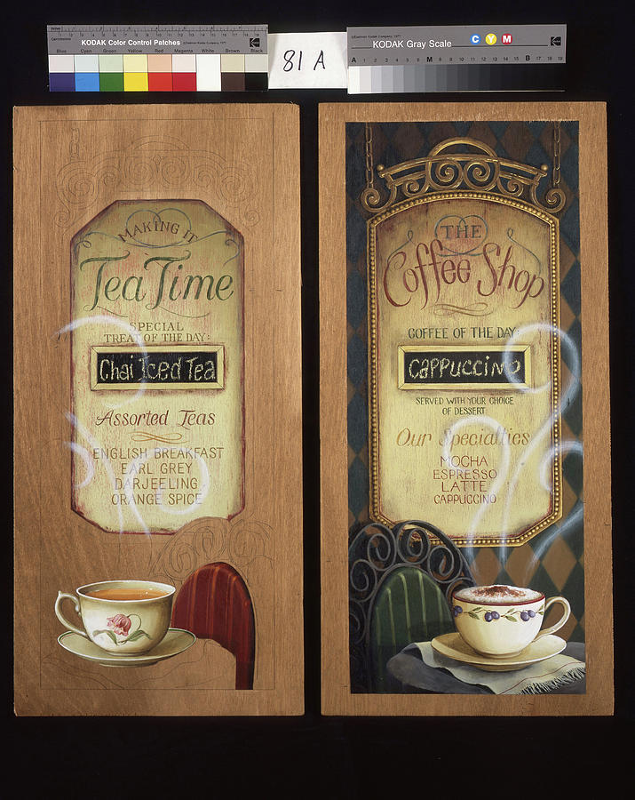 Sign Painting - Tea Time Menu by Lisa Audit