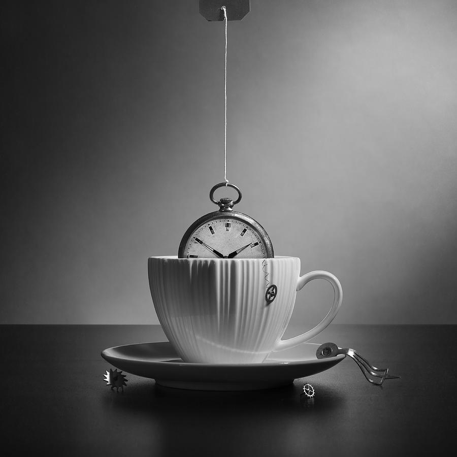 Still Life Photograph - Tea Time (version With A Small Tea Cup) by Victoria Ivanova