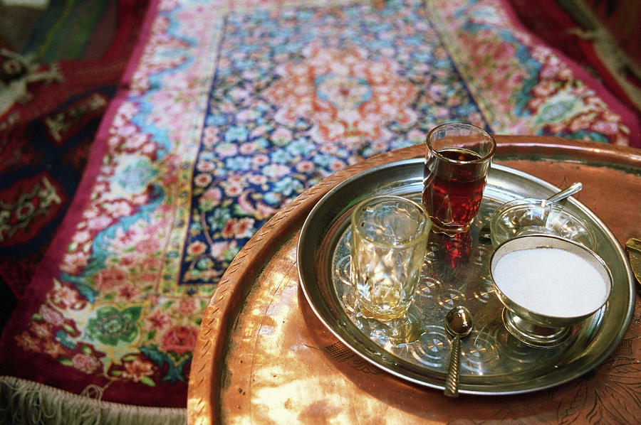 Tea Tray With Sugar On Table, Elevated Photograph by Annie Marie Musselman