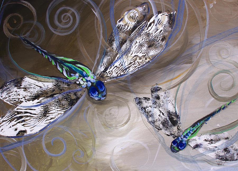 Teach Me to Dragonfly Painting by J Vincent Scarpace