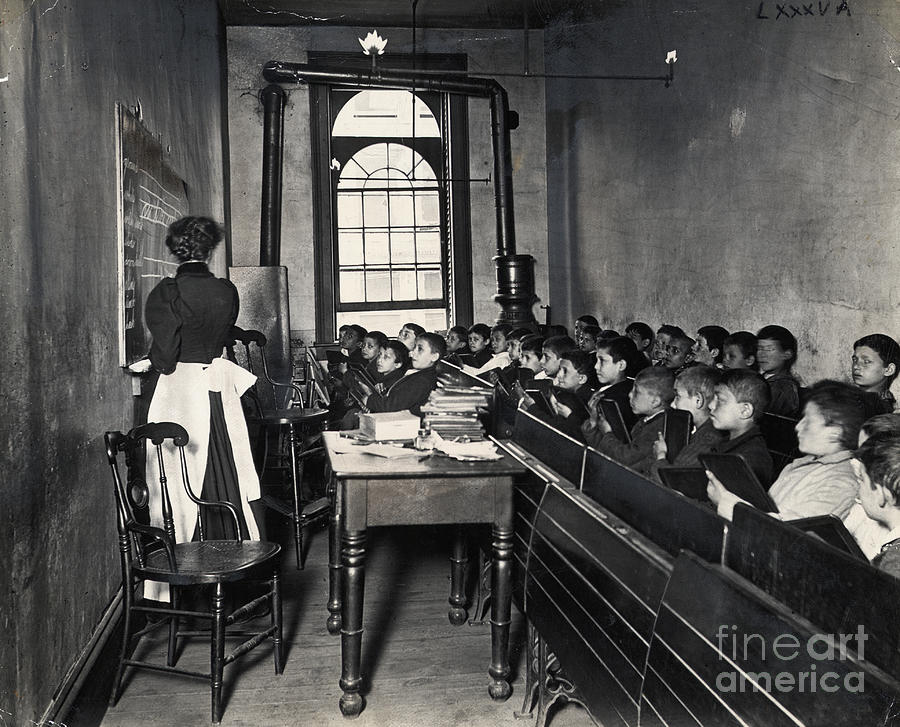 Teacher Instructing Schoolboys In Small Photograph by Bettmann