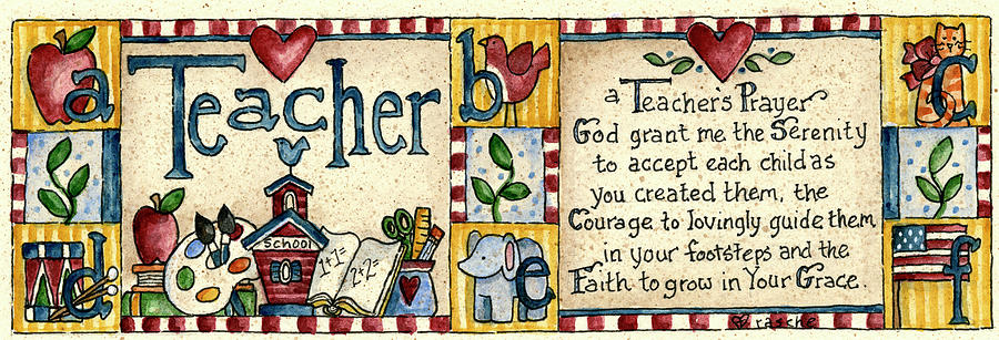 Teacher?s Prayer - Horizontal Painting by Shelly Rasche | Fine Art America