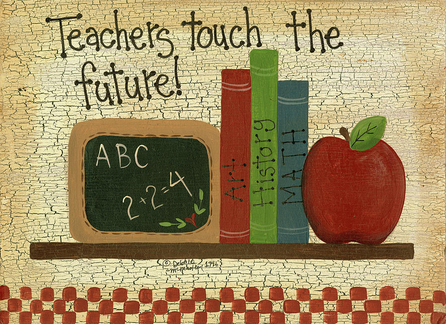 Teachers Touch The Future Painting by Debbie Mcmaster - Pixels