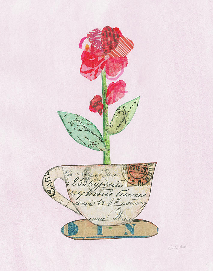 Cup Painting - Teacup Floral Iv by Courtney Prahl