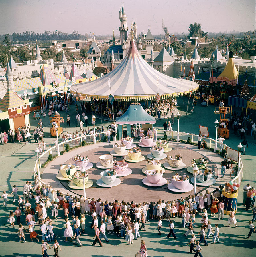 Teacups At Disneyland Photograph by Loomis Dean Teacups At Disneyland Photograph by Loomis Dean