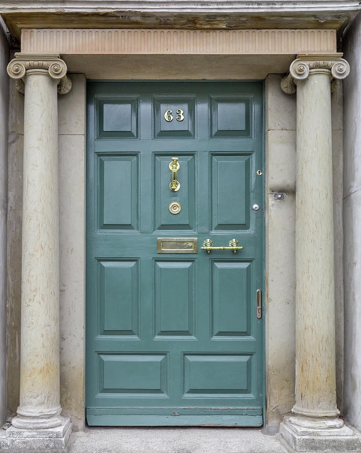 Teal Door in Dublin Photograph by Georgia Fowler