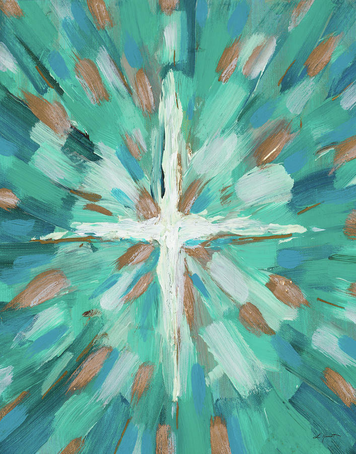 Teal Glory Painting by L. Hewitt Teal Glory Painting by L. Hewitt