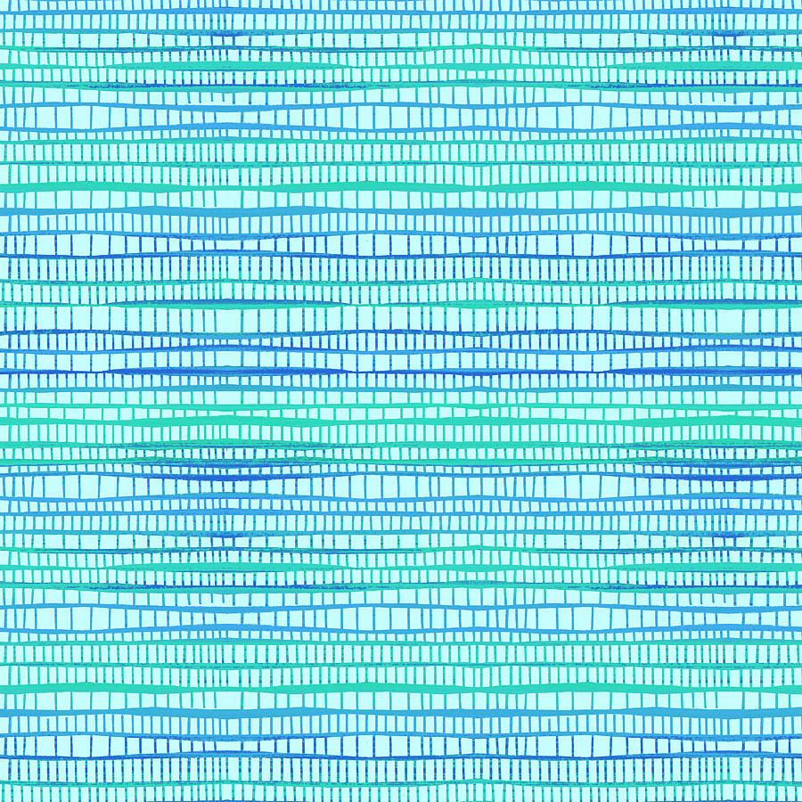 Teal Mosaic Pattern by Jen Montgomery Teal Mosaic Pattern by Jen Montgomery