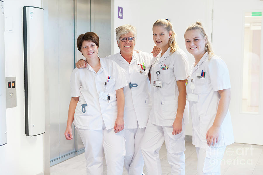 Team Of Nurses Photograph by Arno Massee/science Photo Library