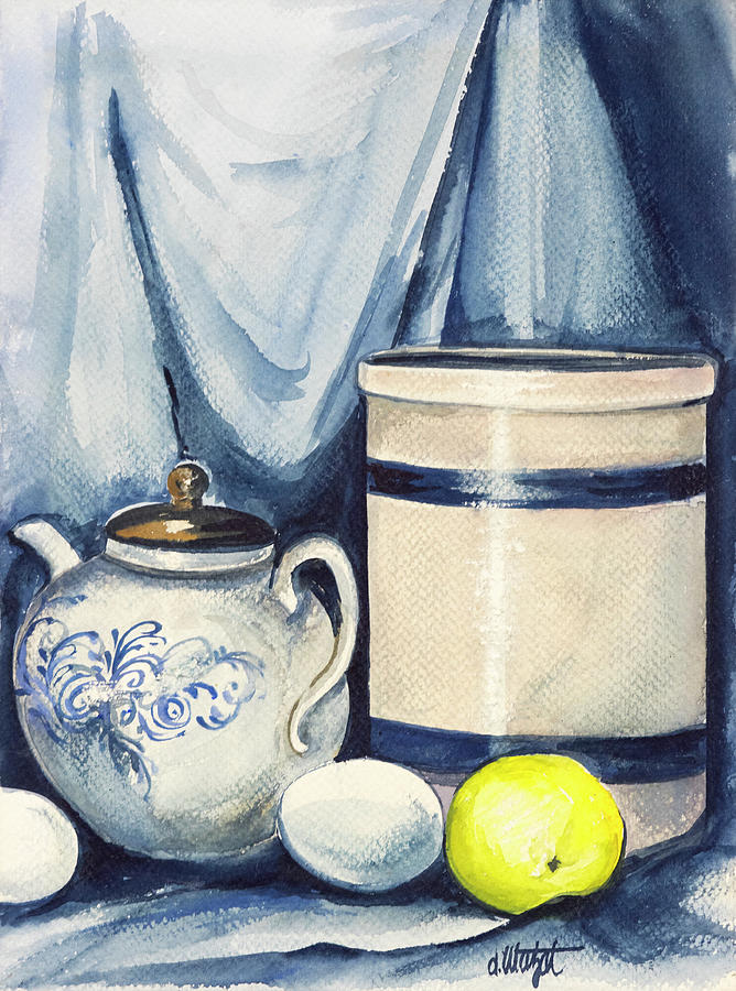 Still Life Painting - Teapot by Debbi Wetzel