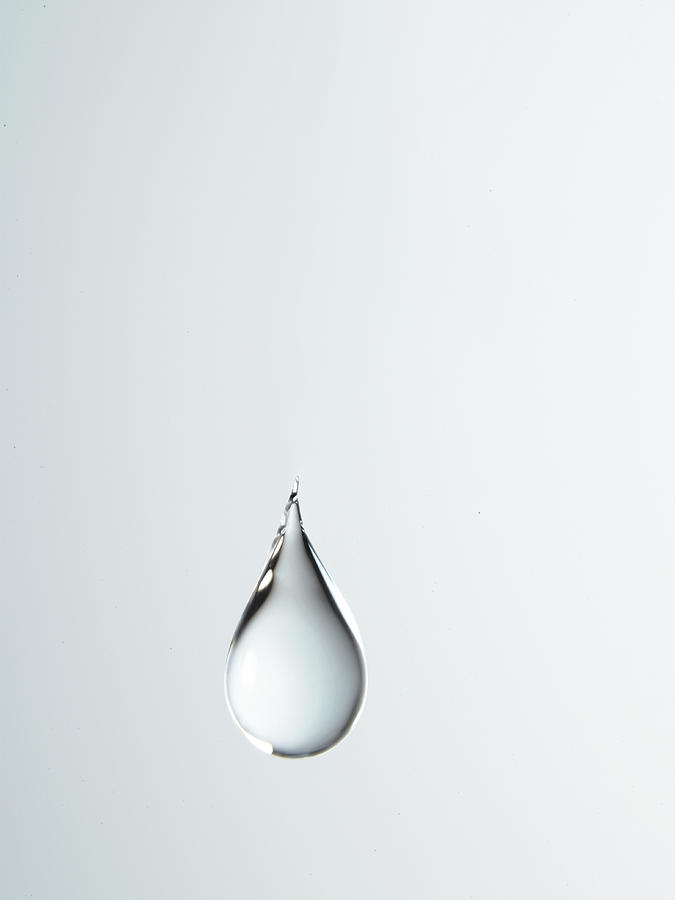 Tear Shaped Water Drop Suspended In Photograph by Yamada Taro