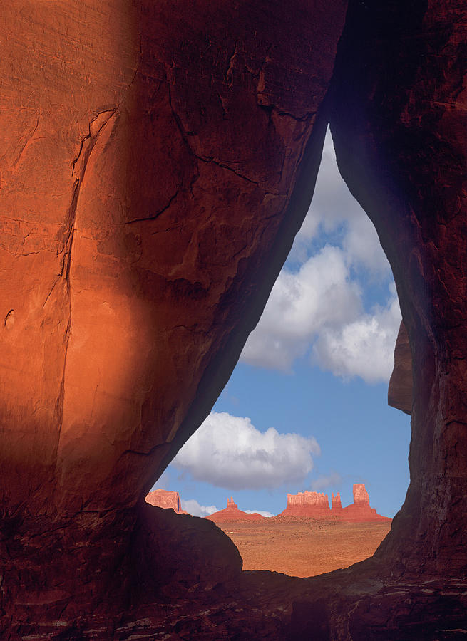 Teardrop Arch And Buttes, Monument Valley, Arizona Photograph by Tim Fitzharris