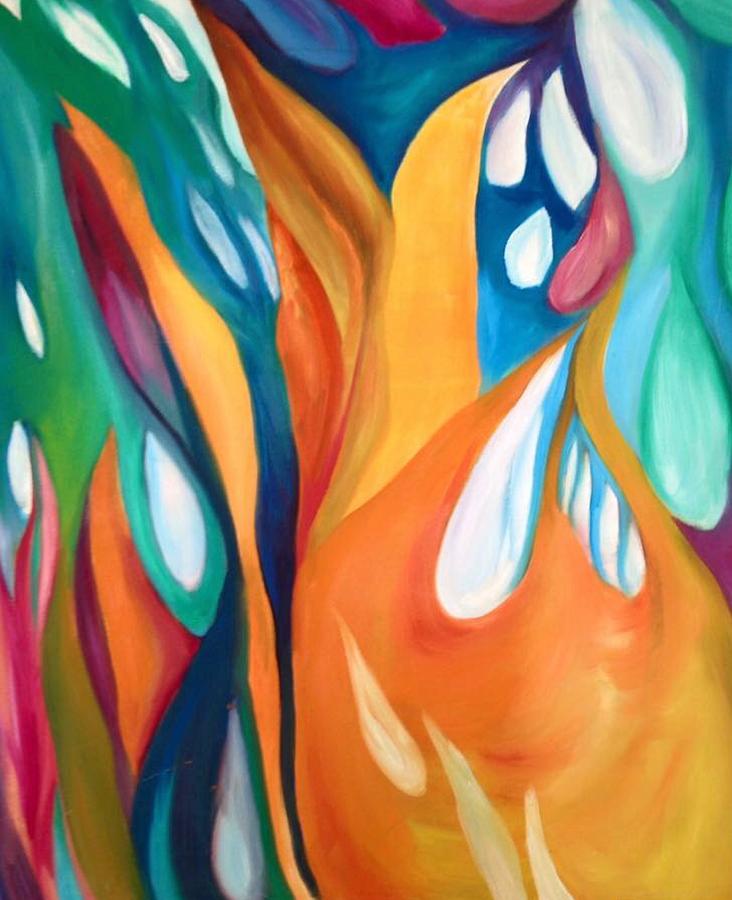 Tears Painting by Judy Dimentberg