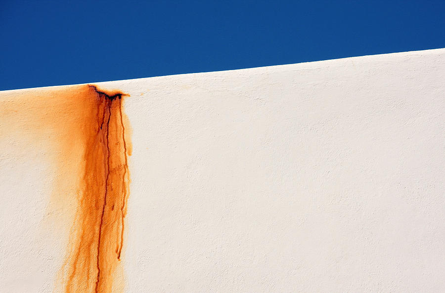 Tears Of A White Wall Photograph by Dieter Matthes