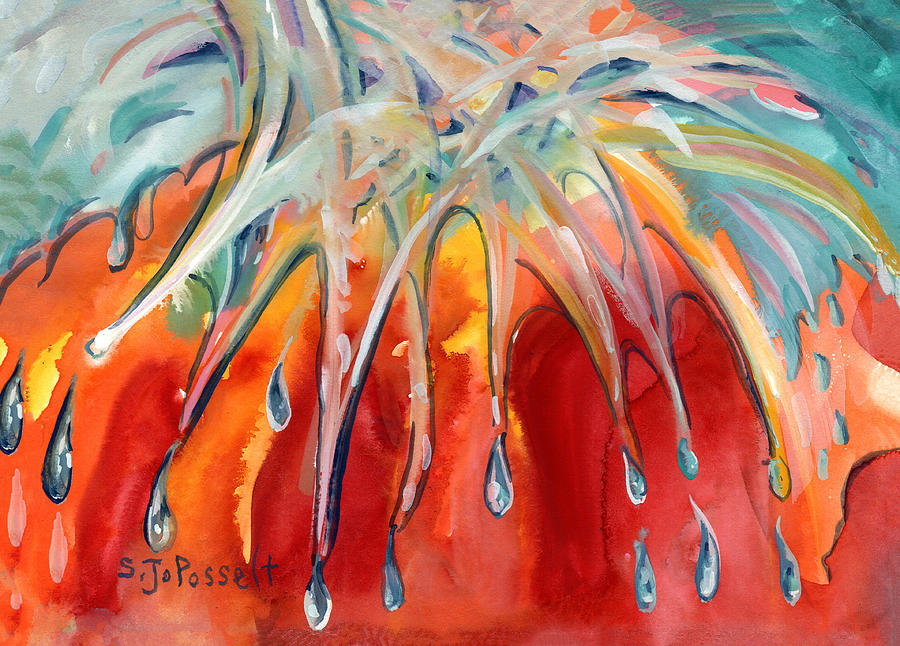 Tears of Joy Painting by Sheri Jo Posselt