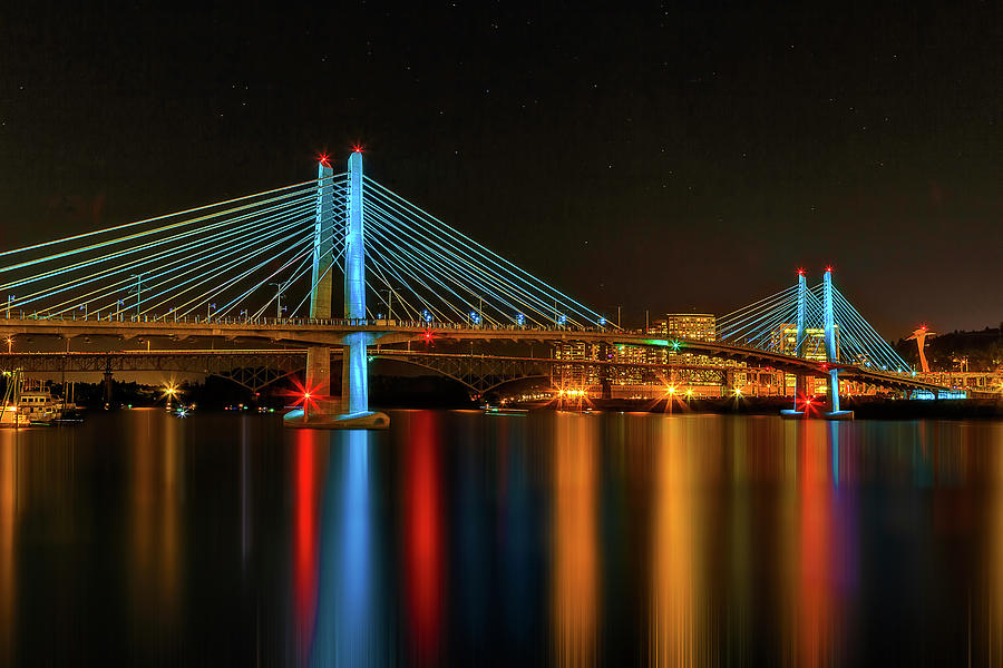 Technocolor Tilikum Crossing Photograph by Wes and Dotty Weber