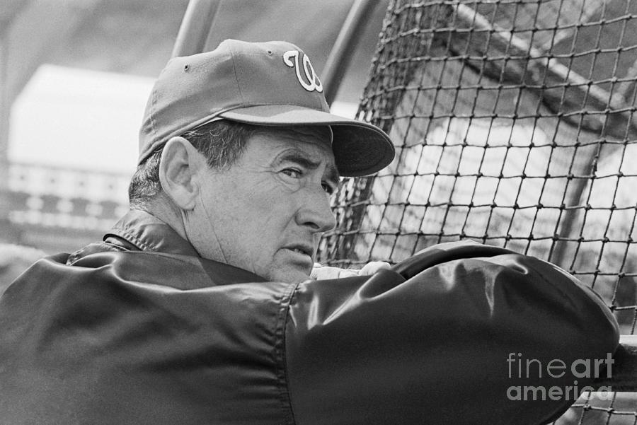 Ted Williams Standing By Cage Photograph by Bettmann
