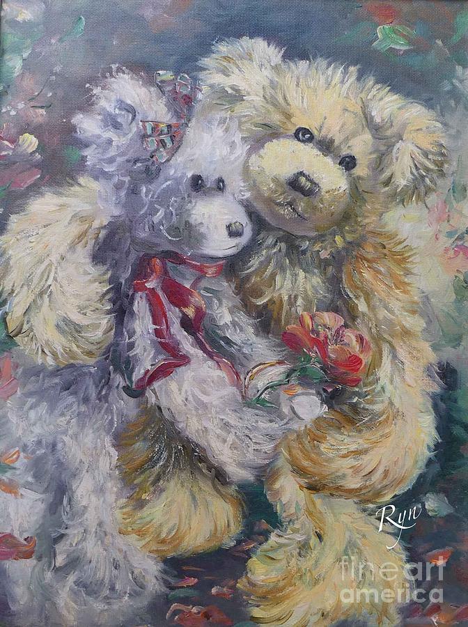 Teddy Bear Honeymooon Painting by Ryn Shell
