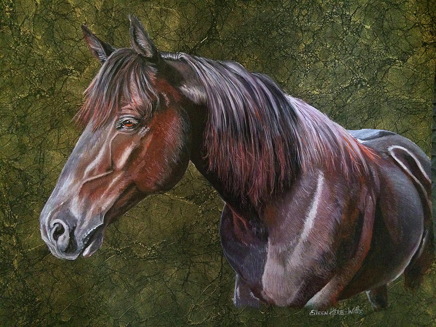 Tee Horse Painting By Eileen Herb-witte