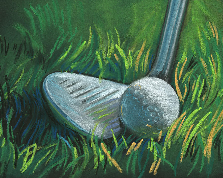 Sports Painting - Tee Time II by Jennifer Paxton Parker