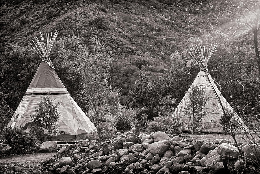 Teepee Camping in Ventura Photograph by Donald Pash