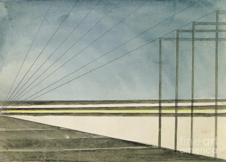 Telegraph Poles, 1915 Painting by Joseph Stella