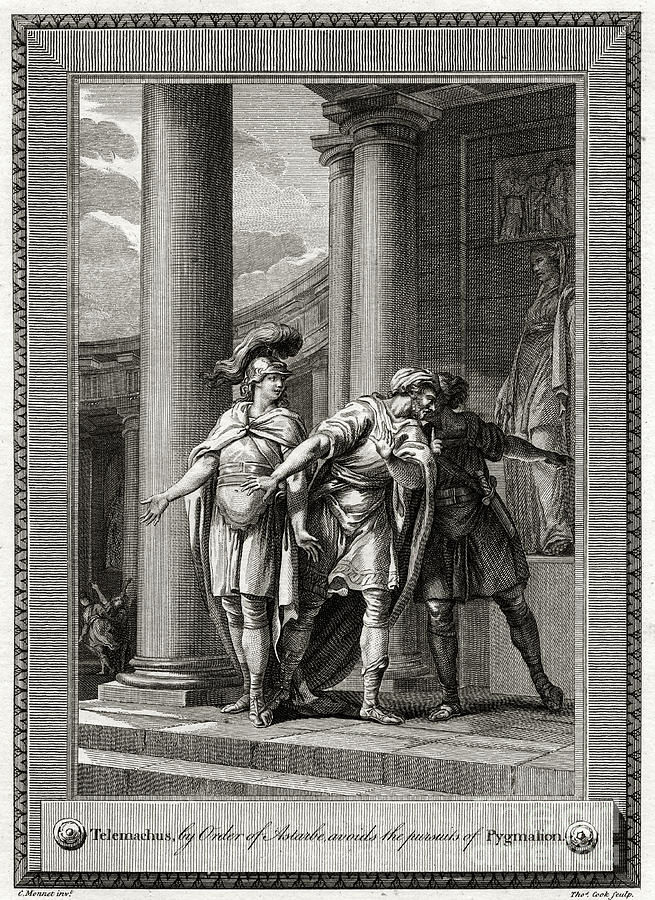 Telemachus, By Order Of Astarbe, Avoids Drawing by Print Collector