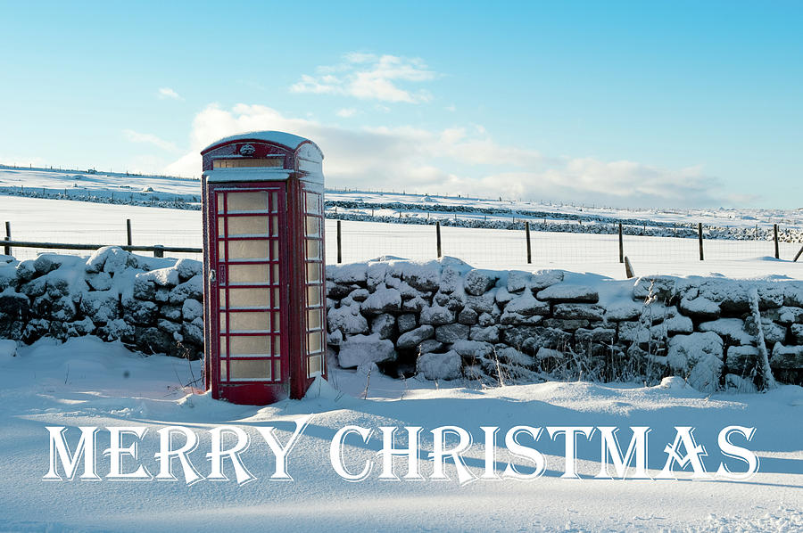 Telephone Box Snow - Merry Christmas iii Photograph by Helen Jackson