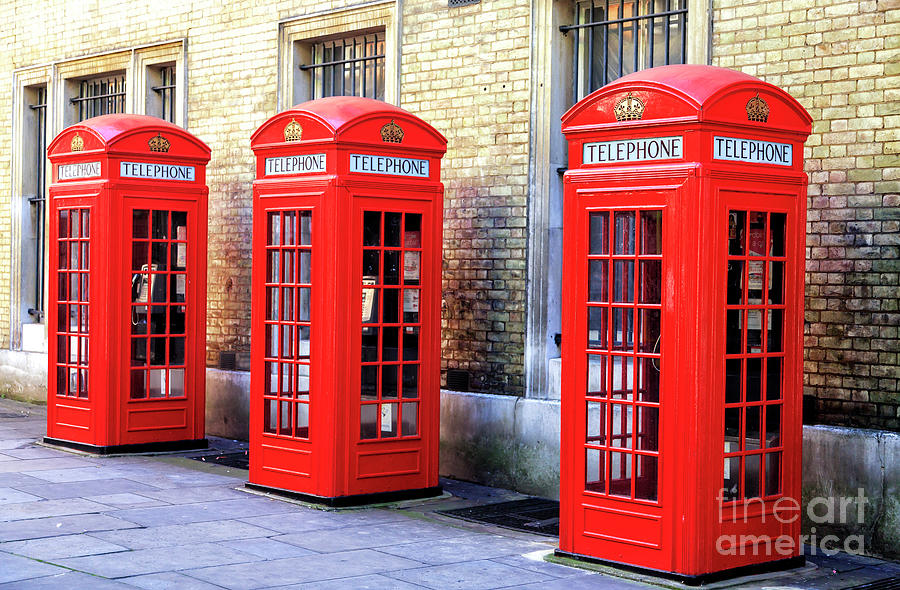 Telephone Choices in London Photograph by John Rizzuto