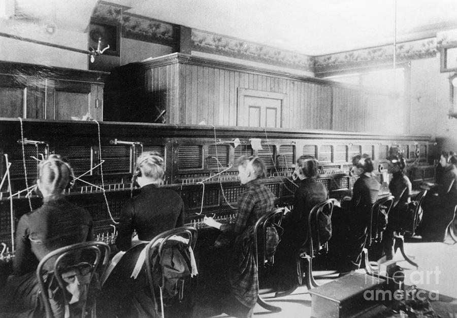 Telephone Operators At Switchboards Photograph by Bettmann