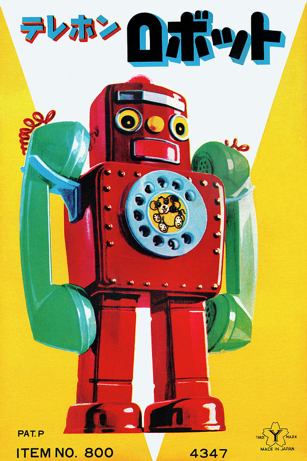 Telephone Robot Painting by Unknown