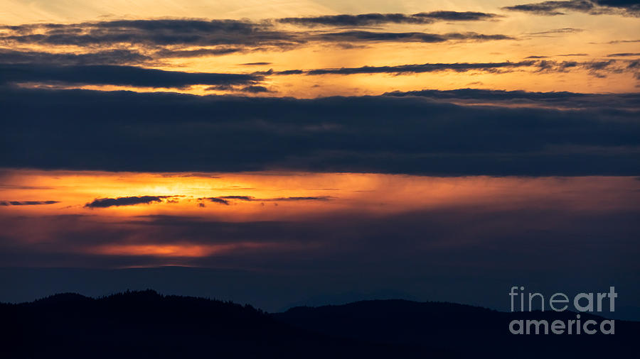 Telephoto Sunset Photograph by Alma Danison