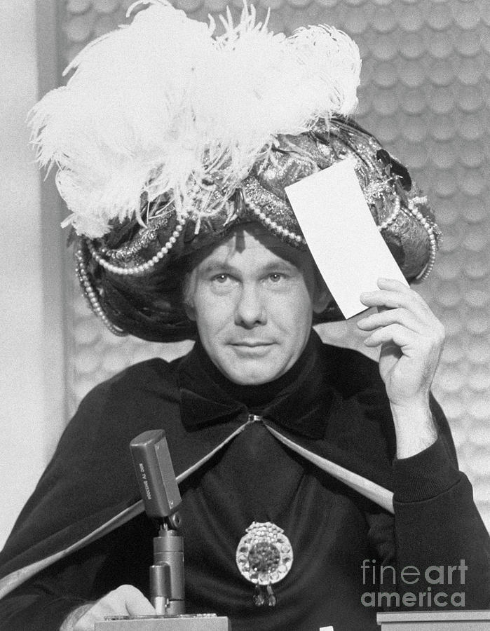 Television Host Johnny Carson As Carnac Photograph by Bettmann