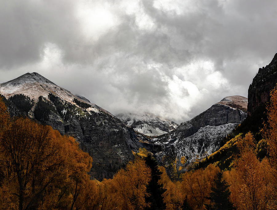 Telluride First Snow Photograph by Norma Brandsberg