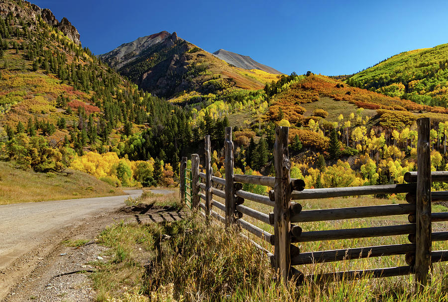 Telluride Ranch Fence Photograph by Norma Brandsberg