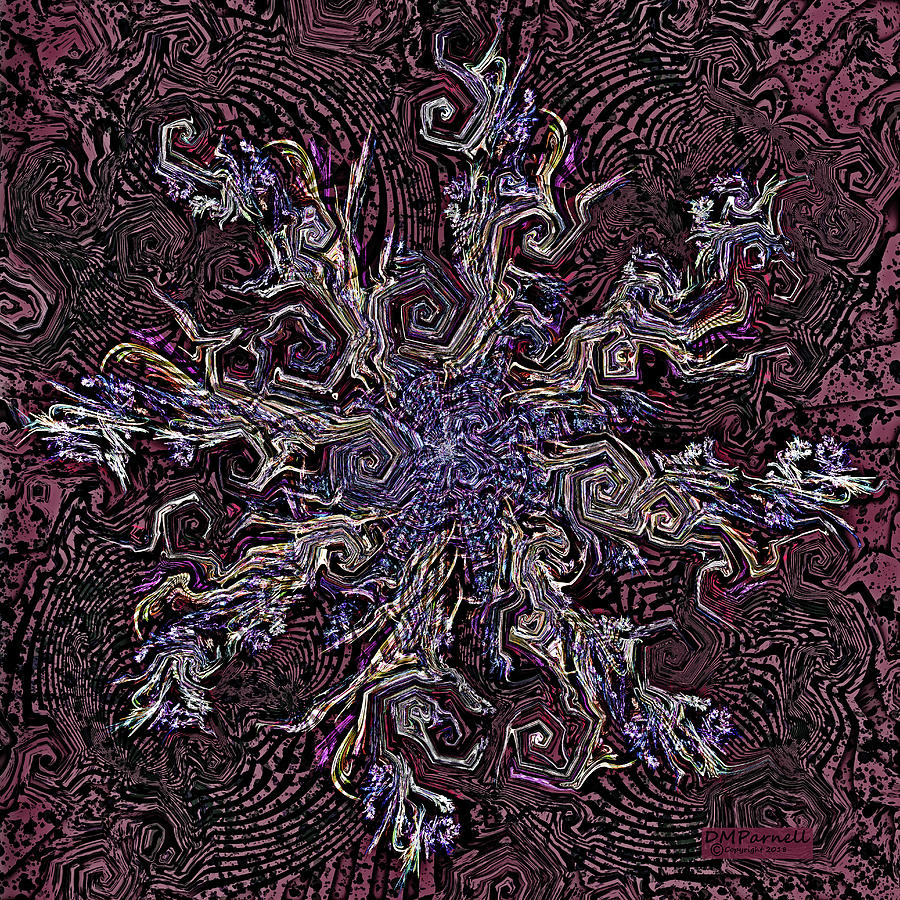 Temaki Uzumaki Octoflake Digital Art by Diane Parnell Temaki Uzumaki Octoflake Digital Art by Diane Parnell