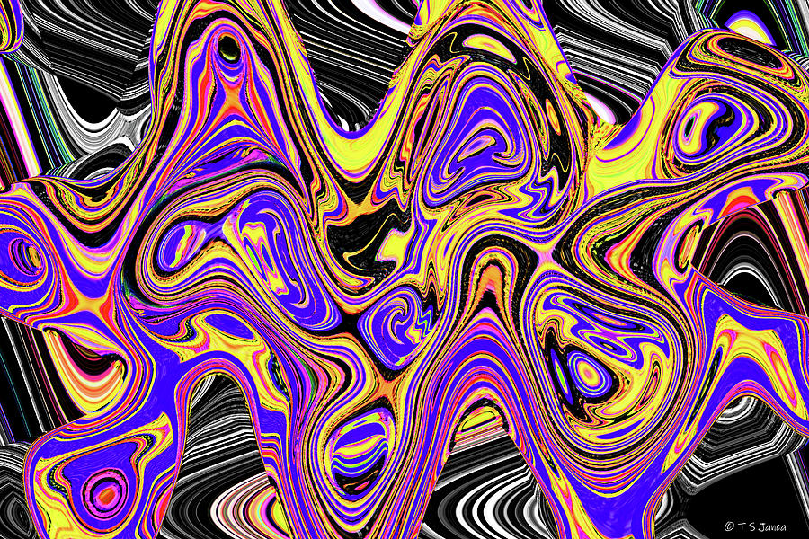Tempe Town Lake Abstract #6 Digital Art by Tom Janca