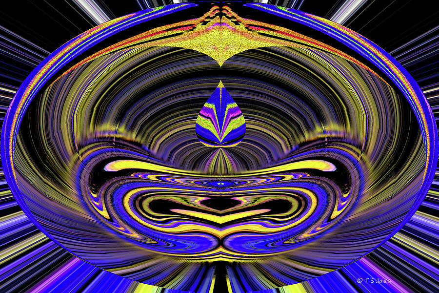 Tempe Town Lake Abstract #8 Digital Art by Tom Janca
