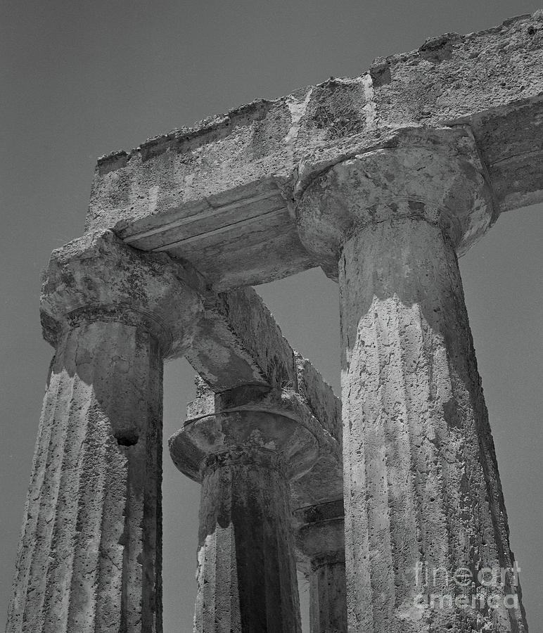 Greek Photograph - Temple Of Apollo, Corinth by 