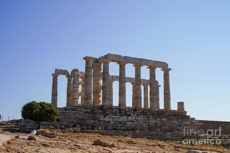 Temple of Poseidon, Sounion, Greece j1 Photograph by Vladi Alon