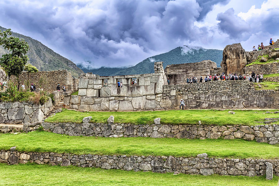 Temple of the Three Windows and Sacred Plaza, Machu Picchu, Peru Photograph by Marek Poplawski
